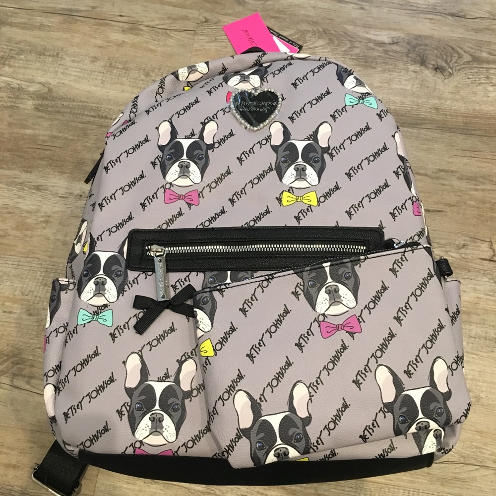 Betsey Johnson Boston Terrier Backpack